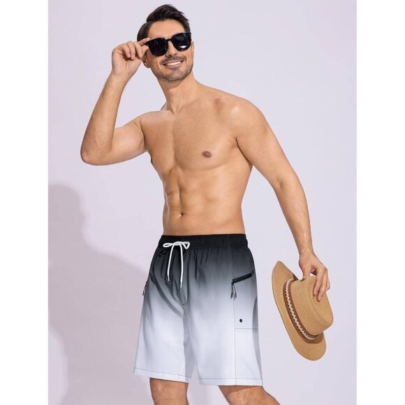 7" Men's Swim Trunks with Compression Liner & Zipper Pockets XL - Picture 2 of 5